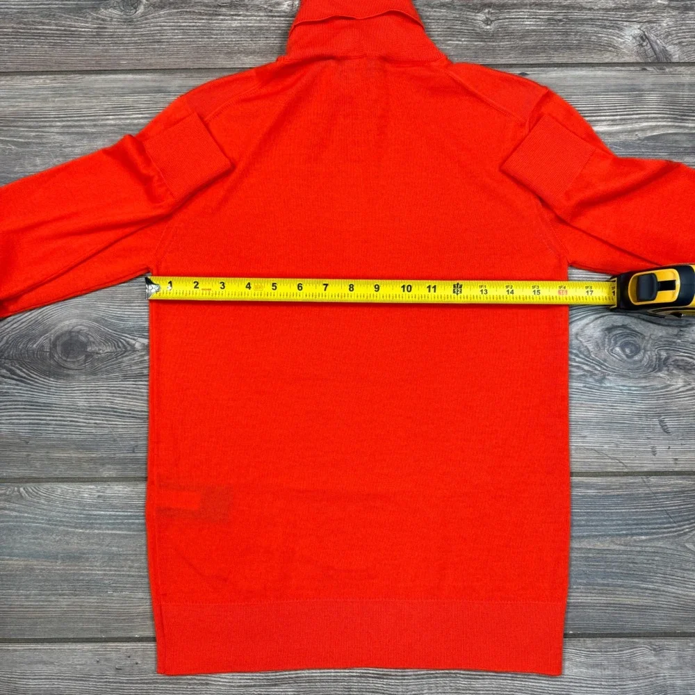 Ralph Lauren Purple Label Women Turtleneck Sweater SMALL Orange Cashmere NWT‎